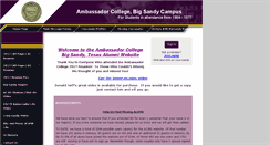 Desktop Screenshot of ambassadorbigsandyalumni.com