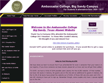 Tablet Screenshot of ambassadorbigsandyalumni.com